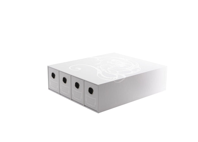 Gamers Guild AZ Dragon Shield Dragon Shield Storage: Fortress Card Drawers Horizonal 4 - White (Pre-Order) Southern Hobby