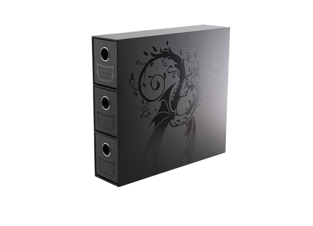 Gamers Guild AZ Dragon Shield Dragon Shield Storage: Fortress Card Drawers Verticle 3 XL - Black (Pre-Order) Southern Hobby