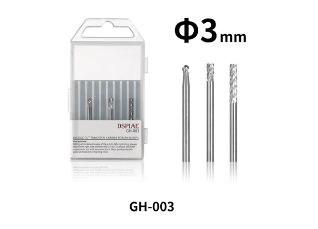 Gamers Guild AZ DSPIAE DSPIAE: GH-003 Double Cut Tungsten Carbide Rotary Burr*3 (Pre-Order) LSG