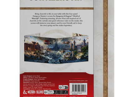 Gamers Guild AZ Dungeons & Dragons Dungeons & Dragons: World Of Warcraft - DM Screen (Pre-Order) AGD