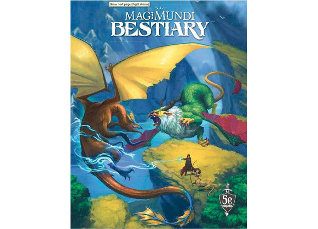 Gamers Guild AZ Dungeons & Dragons Magimundi Bestiary for 5th Edition (Hardcover) Southern Hobby