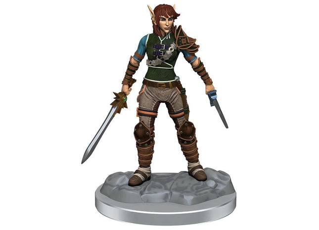 Gamers Guild AZ Dungeons & Dragons WIZ90582 D&D Minis: Wave 19 Elf Rogue & Half-Elf Rogue Protege GTS