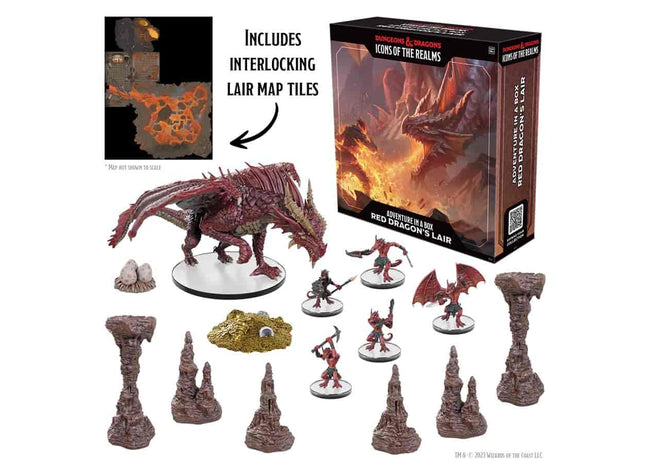 Gamers Guild AZ Dungeons & Dragons WIZ96294: D&D Icons of the Realms - Adventure in a Box Red Dragon'S Lair GTS