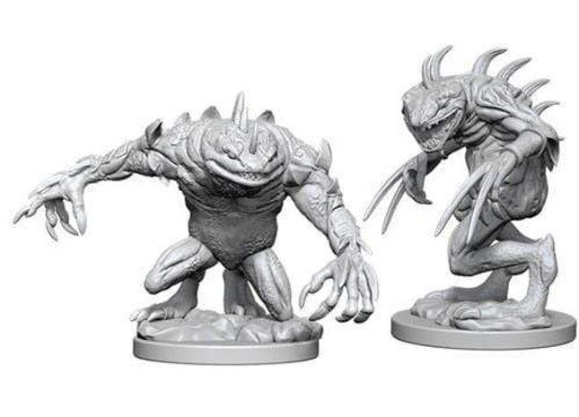 Gamers Guild AZ Dungeons & Dragons WZK73353 D&D Minis: Wave 5- Grey Slaad & Death Slaad Southern Hobby