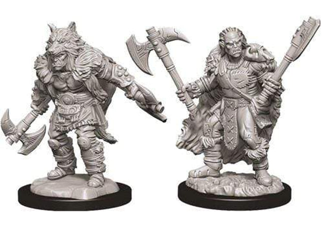 Gamers Guild AZ Dungeons & Dragons WZK73704 D&D Minis: Wave 9- Male Half-Orc Barbarian Southern Hobby