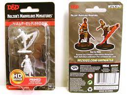 Gamers Guild AZ Dungeons & Dragons WZK73838 D&D Minis: Wave 10- Male Half-Elf Monk Southern Hobby