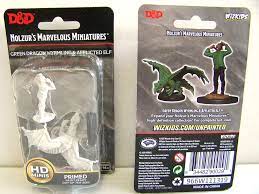 Gamers Guild AZ Dungeons & Dragons WZK90029 D&D Minis: Wave 11- Green Dragon Wyrmling & Afflicted Elf Southern Hobby