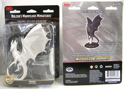 Gamers Guild AZ Dungeons & Dragons WZK90036 D&D Minis: Wave 11- Young Silver Dragon Southern Hobby