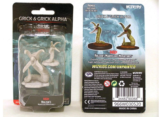 Gamers Guild AZ Dungeons & Dragons WZK90068 D&D Minis: Wave 12- Grick & Grick Alpha Southern Hobby