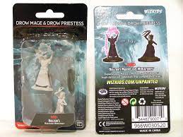 Gamers Guild AZ Dungeons & Dragons WZK90071 D&D Minis: Wave 12- Drow Mage & Drow Priestess Southern Hobby