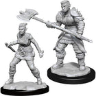 Gamers Guild AZ Dungeons & Dragons WZK90145 D&D Minis: Wave 13- Orc Barbarian Female Southern Hobby