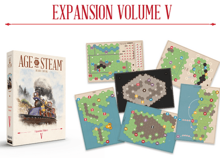 Gamers Guild AZ Eagle-Gryphon Games Age of Steam Deluxe: Expansion Volume V (Pre-Order) Eagle Gryphon