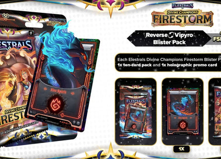 Gamers Guild AZ Elestrals Elestrals TCG: Firestorm Reverse Stellar Vipyro Blister Discontinue