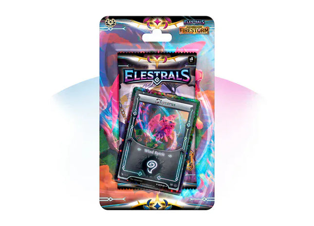 Gamers Guild AZ Elestrals TCG: Divine Champions - Firestorm Blister Pack- Reverse Stellar Lycarus Discontinue