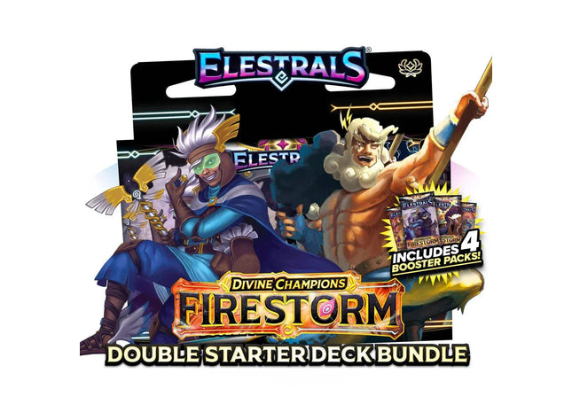Gamers Guild AZ Elestrals TCG: Divine Champions - Firestorm Hermes vs. Zeus Double Starter Deck Bundle Discontinue