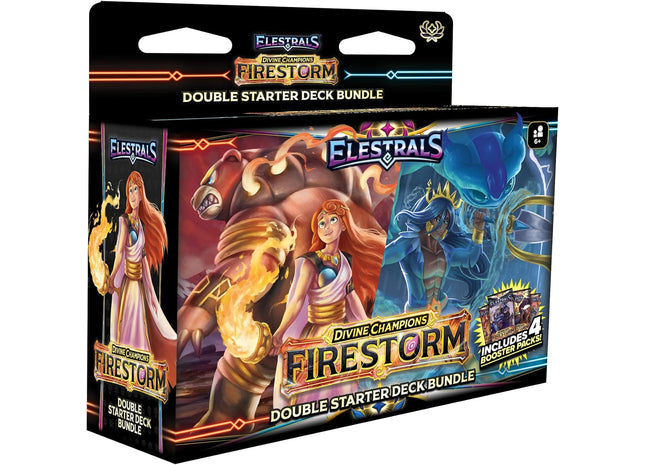 Gamers Guild AZ Elestrals TCG: Divine Champions - Firestorm Hestia vs. Poseidon Double Starter Deck Bundle Discontinue