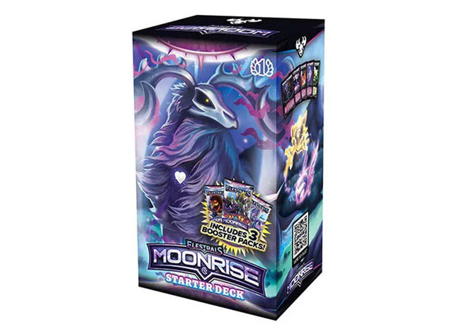 Gamers Guild AZ Elestrals TCG: Moonrise Posthumoose Starter Deck with 3 Booster Packs Discontinue