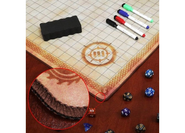 Gamers Guild AZ Enhance Gaming Enhance: Deluxe Rubber RPG Grid Mat Campaign Kit ACD Distribution