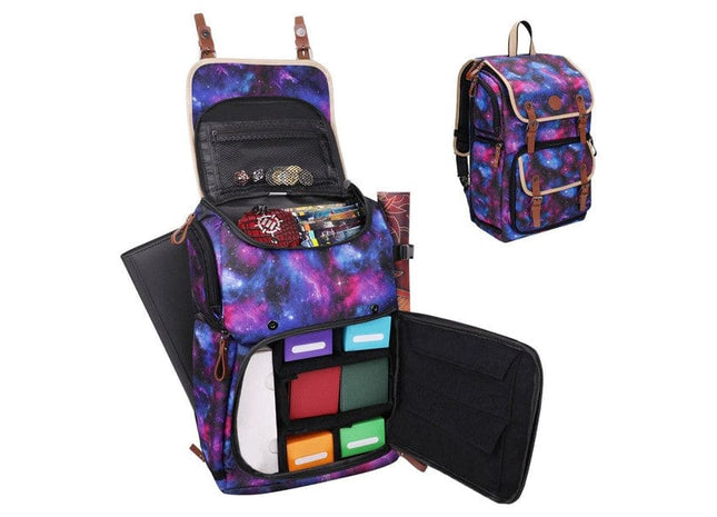 Gamers Guild AZ Enhance Gaming Enhance: Designer Edition Trading Card Storage Backpack - Galaxy ACD Distribution