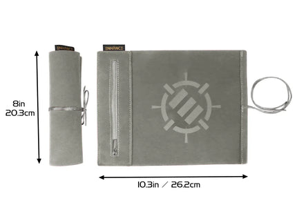 Gamers Guild AZ Enhance Gaming Enhance: Roll on a Scroll - Dice Mat & 12pc D6 Set - Grey (Pre-Order) ACD Distribution