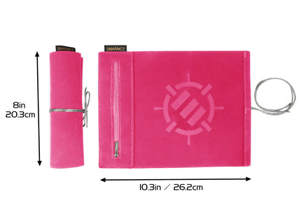 Gamers Guild AZ Enhance Gaming Enhance: Roll on a Scroll - Dice Mat & 12pc D6 Set - Pink (Pre-Order) ACD Distribution