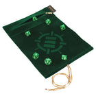 Gamers Guild AZ Enhance Gaming Enhance: Roll on a Scroll - Dice Mat & 7-Dice Set - Green ACD Distribution