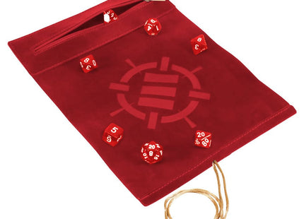 Gamers Guild AZ Enhance Gaming Enhance: Roll on a Scroll - Dice Mat & 7-Dice Set - Red ACD Distribution