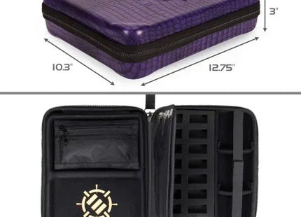 Gamers Guild AZ Enhance Gaming Enhance: Tabletop Series RPG Organizer Case - Dragon Skin Purple Discontinue