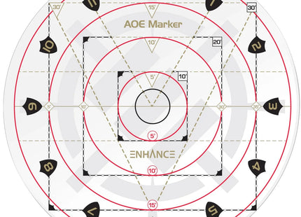 Gamers Guild AZ Enhance Gaming RPG Area of Effect Marker Template (Pre-Order) AGD
