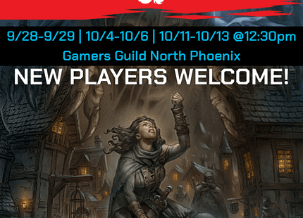 Gamers Guild AZ Event Tickets Gamers Guild Presents  - D&D 5e Grand Opening Adventures - 10/11/2024 NPHX @ 10am Gamers Guild AZ