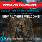 Gamers Guild AZ Event Tickets Gamers Guild Presents  - D&D 5e Grand Opening Adventures - 10/11/2024 NPHX @ 10am Gamers Guild AZ