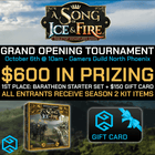 Gamers Guild AZ Event Tickets Gamers Guild Presents - Song of Ice and Fire Grand Opening Tournament  10/06/24 @ NPHX - 10:00am Gamers Guild AZ