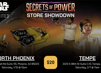 Gamers Guild AZ Event Tickets NPHX - 1/10 @ 12pm - Star Wars Unlimited (SWU) Secrets of Power Store Showdown Gamers Guild AZ