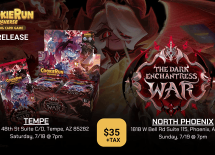 Gamers Guild AZ Event Tickets NPHX - 7/19 @ 7pm - CookieRun Braverse TCG Set 5 The Dark Enchantress War Prerelease Gamers Guild AZ