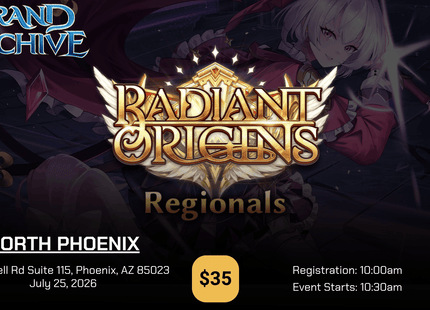 Gamers Guild AZ Event Tickets NPHX - 7/25 @ 10:30am - Grand Archive RDO Regionals Gamers Guild AZ