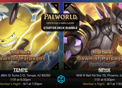 Gamers Guild AZ Event Tickets NPHX - 7/31 @ 6:30pm - Palworld Card Game Starter Deck Rumble Gamers Guild AZ