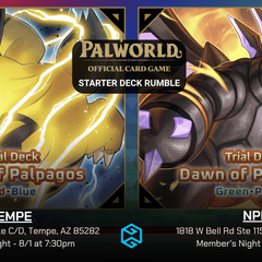 Gamers Guild AZ Event Tickets NPHX - 8/1 @ 7:30pm - Member's Night: Palworld Card Game Rumble Gamers Guild AZ
