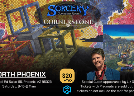 Gamers Guild AZ Event Tickets NPHX - 8/15 @ 11am - Sorcery Cornerstone Championship (NO PLAYMAT) Gamers Guild AZ
