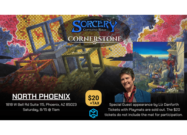 Gamers Guild AZ Event Tickets NPHX - 8/15 @ 11am - Sorcery Cornerstone Championship (NO PLAYMAT) Gamers Guild AZ