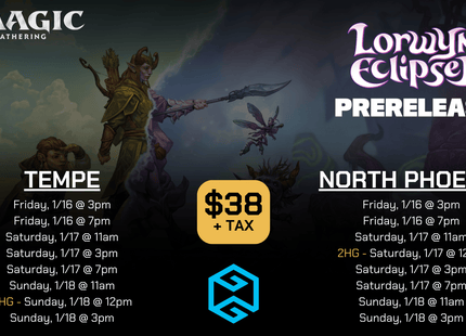Gamers Guild AZ Event Tickets Tempe - 1/16 @ 3pm - MTG Lorwyn Eclipsed Prerelease Gamers Guild AZ