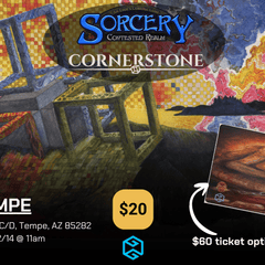 Gamers Guild AZ Event Tickets Tempe - 12/14 @ 11am - Sorcery Cornerstone Event (Includes Playmat) Gamers Guild AZ