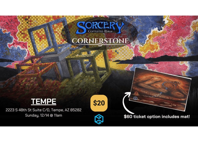 Gamers Guild AZ Event Tickets Tempe - 12/14 @ 11am - Sorcery Cornerstone Event (Includes Playmat) Gamers Guild AZ