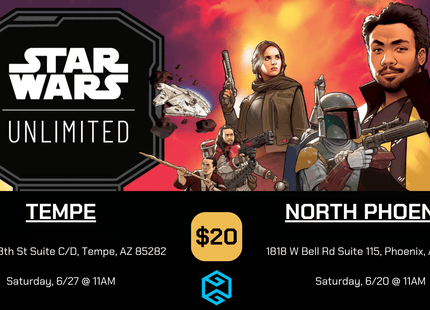 Gamers Guild AZ Event Tickets Tempe - 6/27 @ 11am - Star Wars Unlimited A Lawless Time Store Showdown Gamers Guild AZ