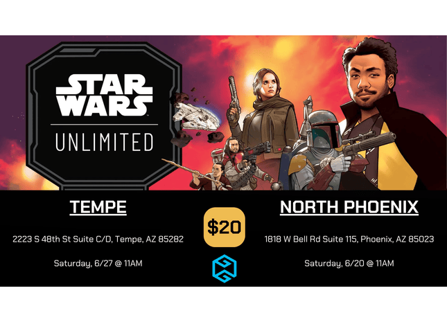 Gamers Guild AZ Event Tickets Tempe - 6/27 @ 11am - Star Wars Unlimited A Lawless Time Store Showdown Gamers Guild AZ
