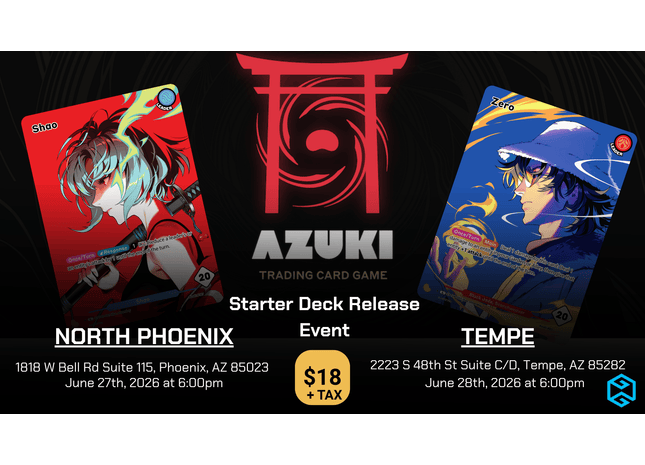 Gamers Guild AZ Event Tickets Tempe - 6/28 @ 6PM - Azuki TCG Starter Deck Release Event Gamers Guild AZ