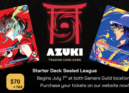 Gamers Guild AZ Event Tickets Tempe - Azuki TCG Starter Deck Sealed League Gamers Guild AZ