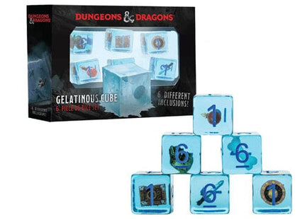 Gamers Guild AZ Fanroll Dungeons & Dragons Dice: Gelatinous Cube 6-Pack (Pre-Order) AGD