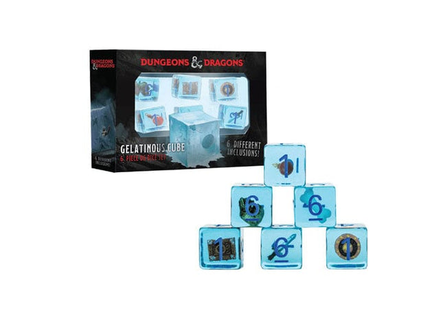 Gamers Guild AZ Fanroll Dungeons & Dragons Dice: Gelatinous Cube 6-Pack (Pre-Order) AGD