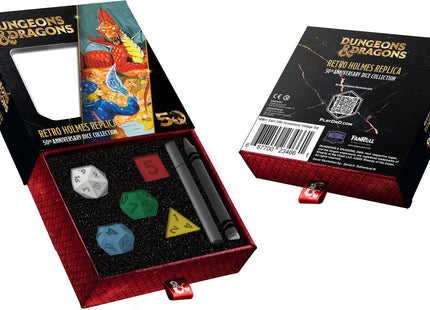 Gamers Guild AZ Fanroll FanRoll: D&D 50th Anniversary - Holmes Retro Replica Polyhedral Dice Set (Pre-Order) Southern Hobby