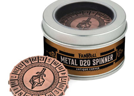 Gamers Guild AZ Fanroll Fanroll: D20 Spinner Metal - Antique Copper GTS